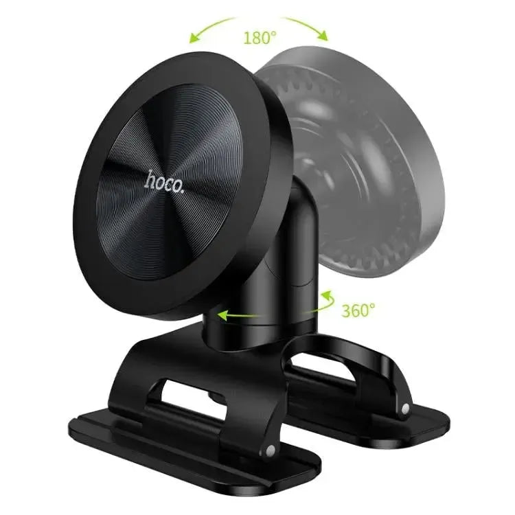 Hoco H97 Eminent Ring Magnetic Car Holder Center Console Black