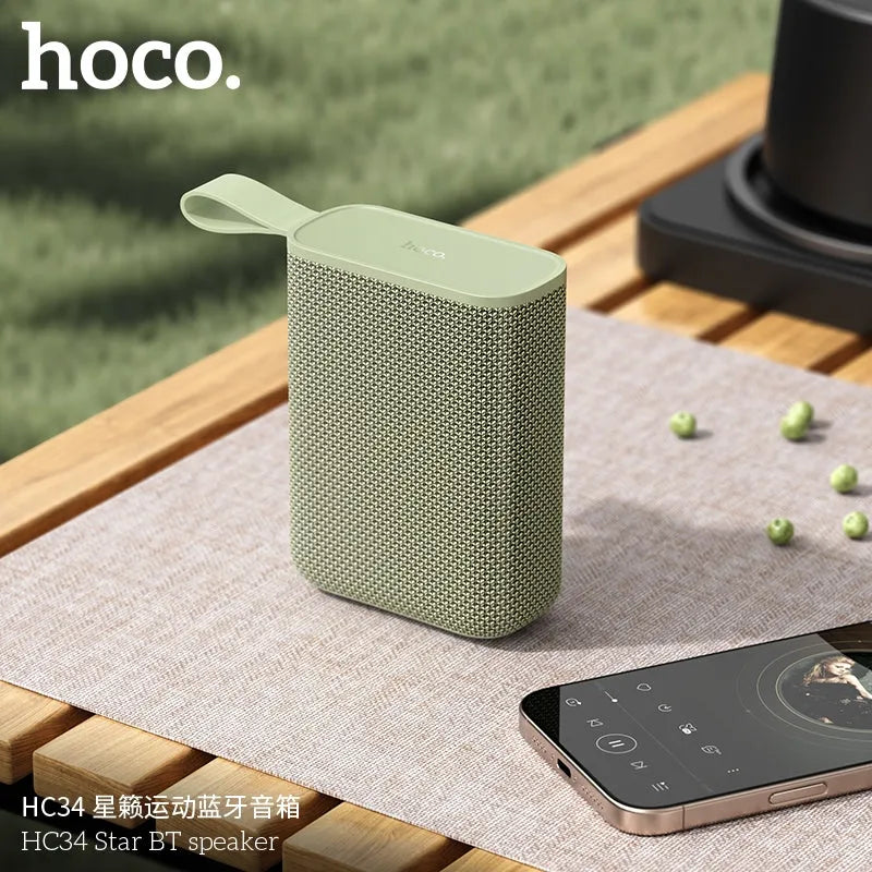 Hoco HC34 Star Mini Splash Proof BT Speaker Green