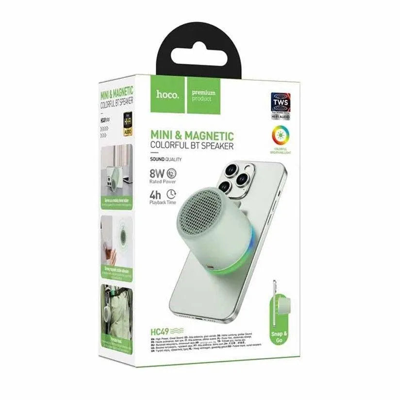 Hoco HC49 Shine Magnetic TWS Mini BT Speaker Green