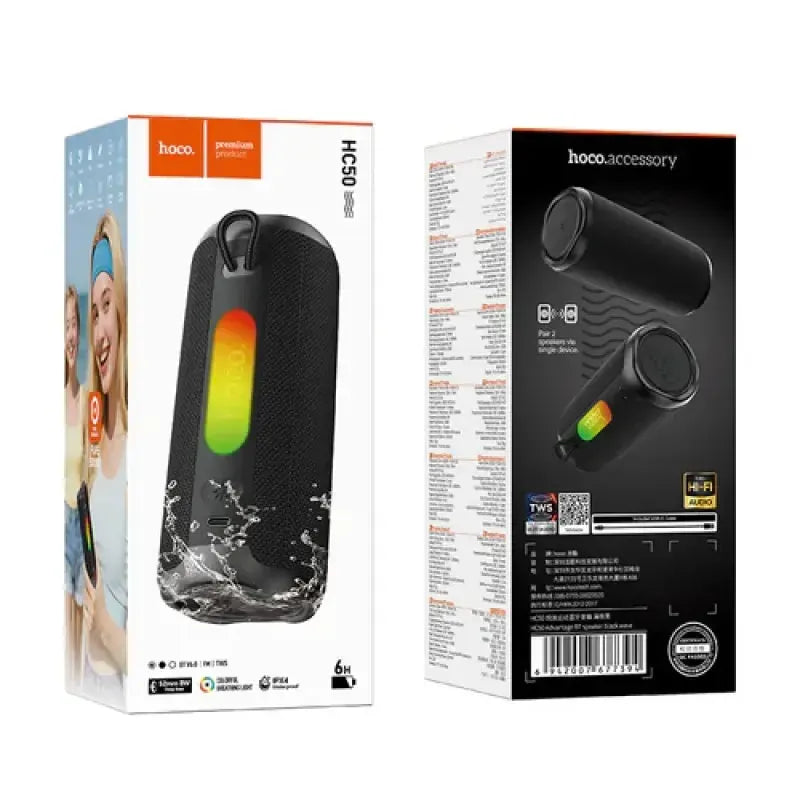 Hoco HC50 Advantage TWS BT Speaker 8W Black Wave