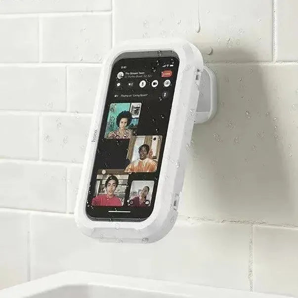 Hoco HD16 Wave Waterproof Wall Mounted Phone Case White