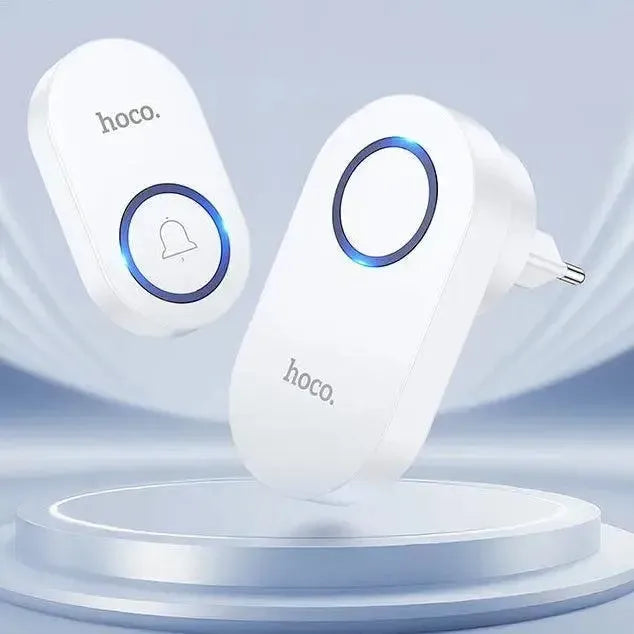Hoco HI25 Low-Power Wireless Doorbell White UK Pin