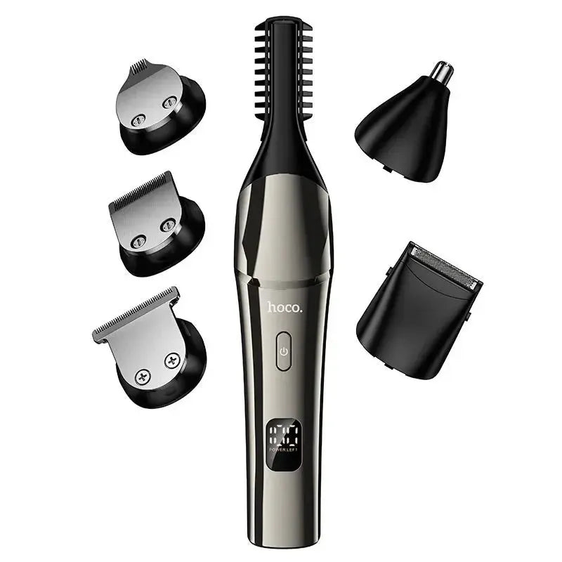 Hoco HP26 Multi-Function Electric Clipper Grooming Set Gray