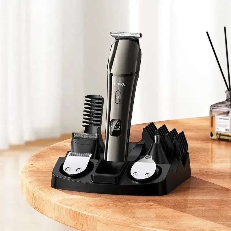 Hoco HP26 Multi-Function Electric Clipper Grooming Set Gray