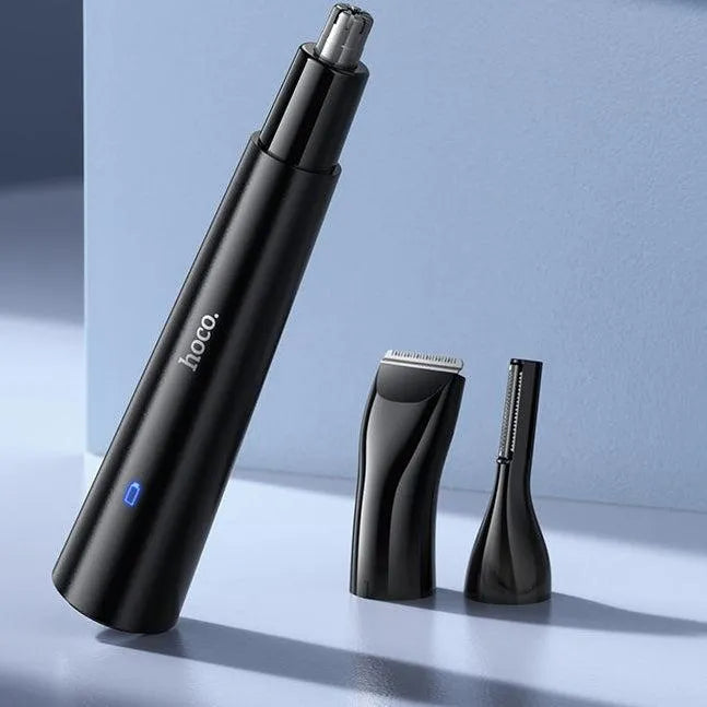 Hoco HP37 3 In 1 Multifunctional Nose Hair Trimmer Black