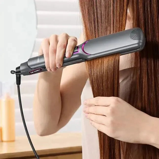 Hoco HP42 Wide Board Hair Straightener With Digital Display EU Gray