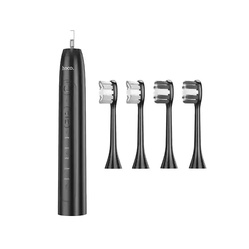 Hoco HP60 Intelligent 80 Days Usage 4 Head Electric Tooth Brush Black