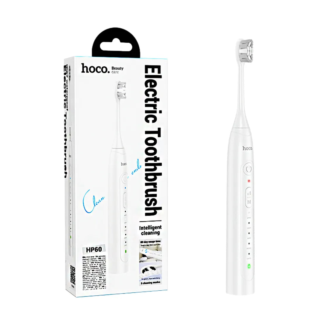 Hoco HP60 Intelligent 80 Days Usage 4 Head Electric Tooth Brush White