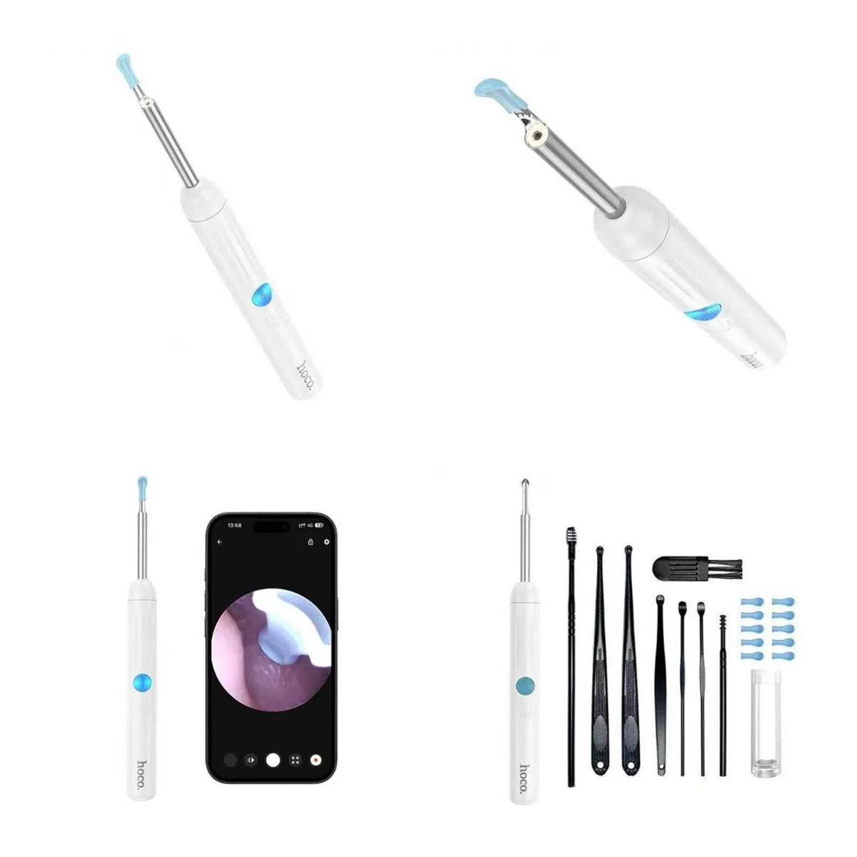 Hoco HP65 Ears Cleaning Tool With Camera White