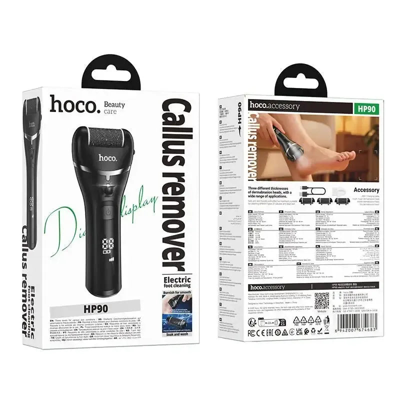 Hoco HP90 Electric Foot Callus Remover Device Black