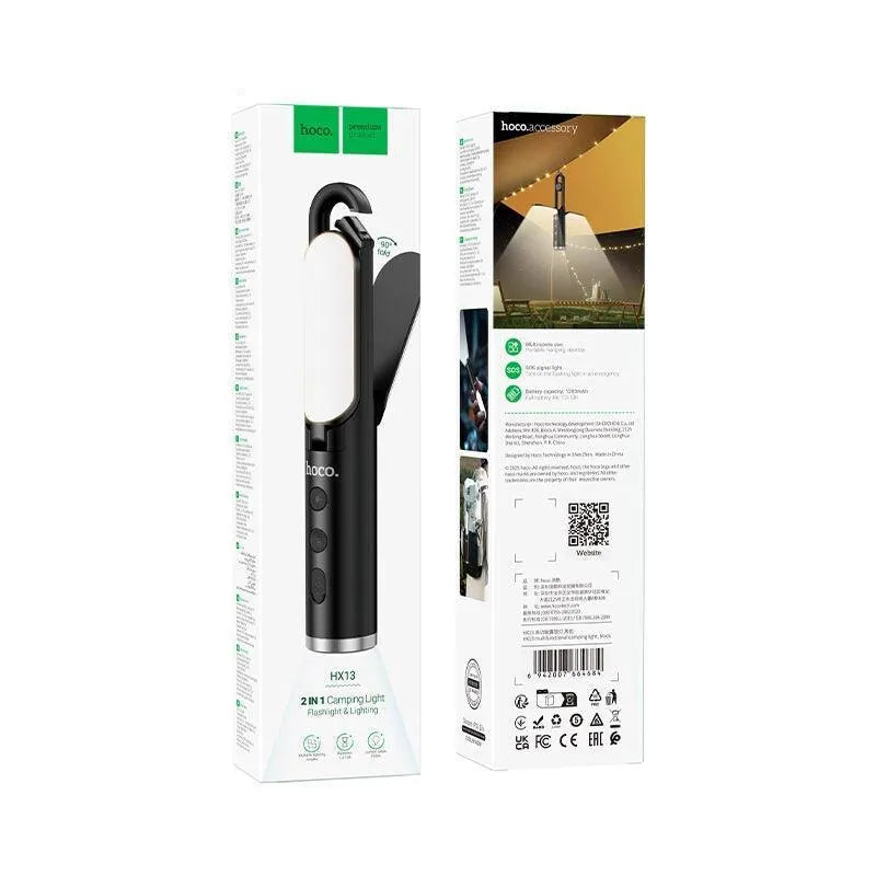Hoco HX13 Multifunctional Camping Light Black