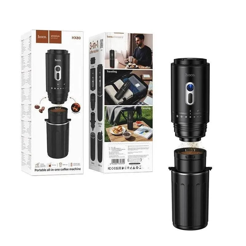 Hoco HX80 Portable All-In-One Coffee Machine Black