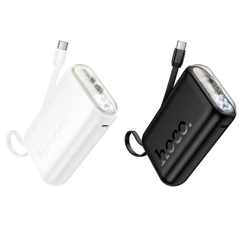 Hoco J157 Leader 22.5W+PD20W Power Bank With Type-C Cable 10000mAh White