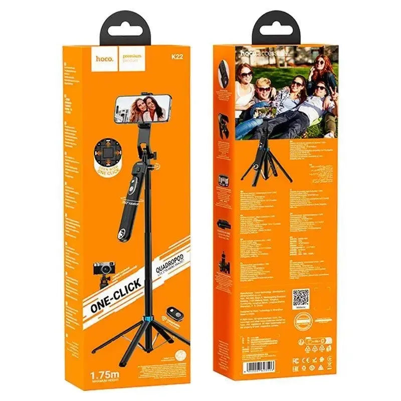 Hoco K22 Handy Aluminum Alloy Anti-Shake Live Broadcast Holder Black