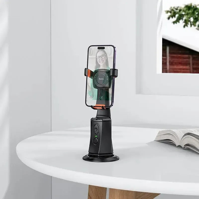 Hoco K26 Auto Face Tracking 360 Degree 7M Range Phone Holder Black