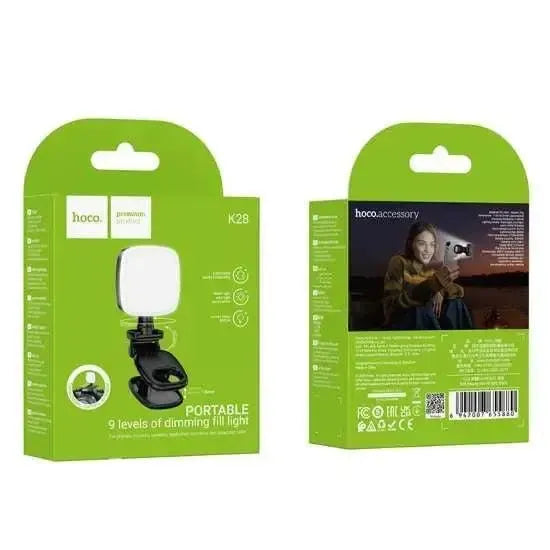 Hoco K28 Beauty 9 Level Rotatable Fill Light Black