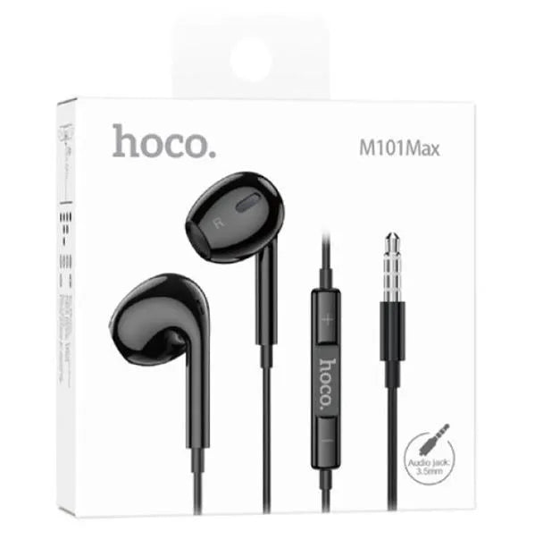 Hoco M101 Max Crystal Grace 3.5mm Wired Earphone With Mic Black