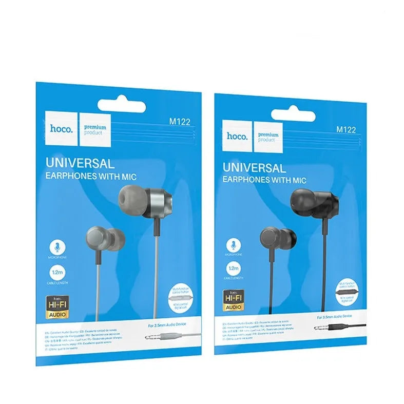 Hoco M122 Glory Universal Buds Digital Audio Earphones with Mic Type-C Grey