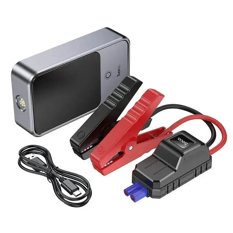 Hoco QS7 Source Smart Emergency Jump Starter Power Bank 10000mAh Metal Gray
