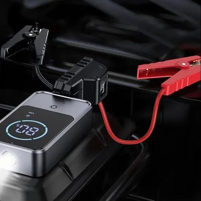 Hoco QS7 Source Smart Emergency Jump Starter Power Bank 10000mAh Metal Gray