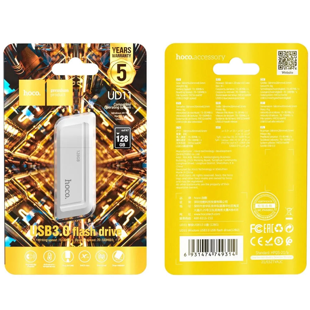 Hoco UD11 Wisdom USB 3.0 USB Flash Drive 128 GB