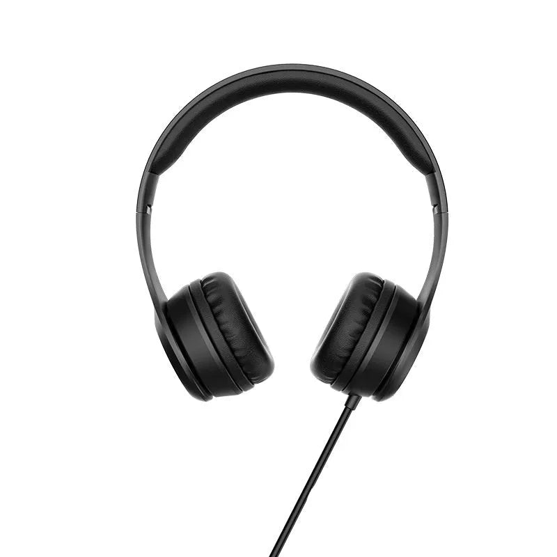 Hoco W21 Graceful Charm Wired Headphones Black