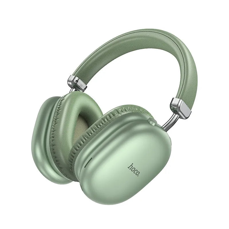 Hoco W35 MAX 90H Wireless BT Built-In MP3 Headphone Green