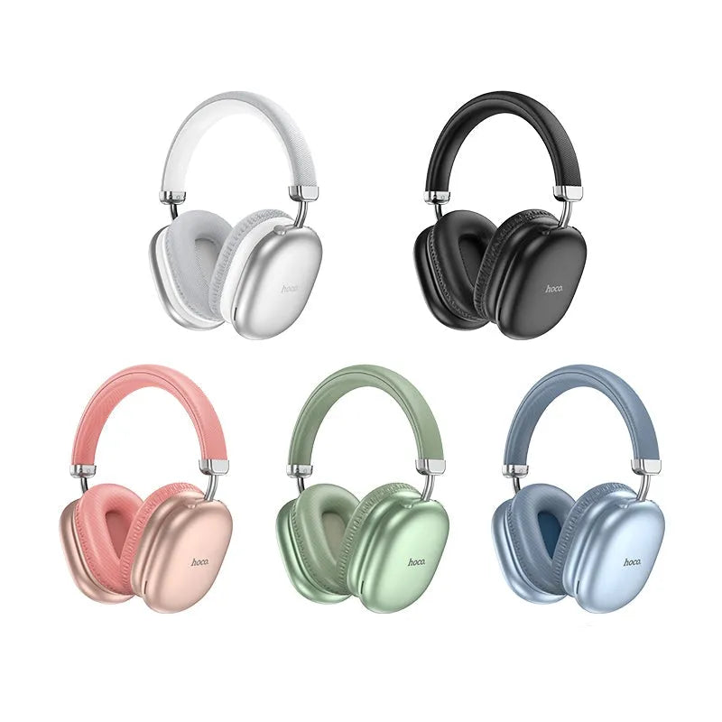 Hoco W35 MAX 90h Wireless BT Built-in MP3 Headphone Sky Blue