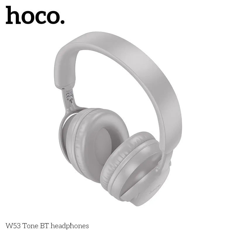 Hoco W53 Tone Premium Wireless BT Headphones Mist White Grey