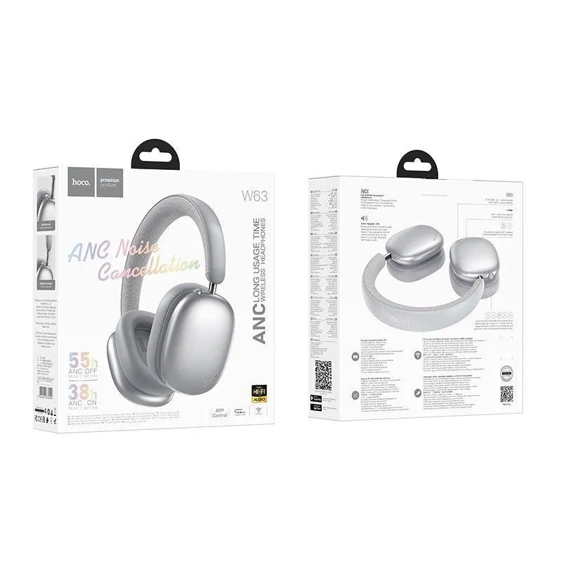 Hoco W63 Triunfo ANC BT 55H Headphones 55H App Silver