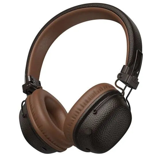 Hoco W64 Earl Leather Texture 32Hr BT Headphone Brown