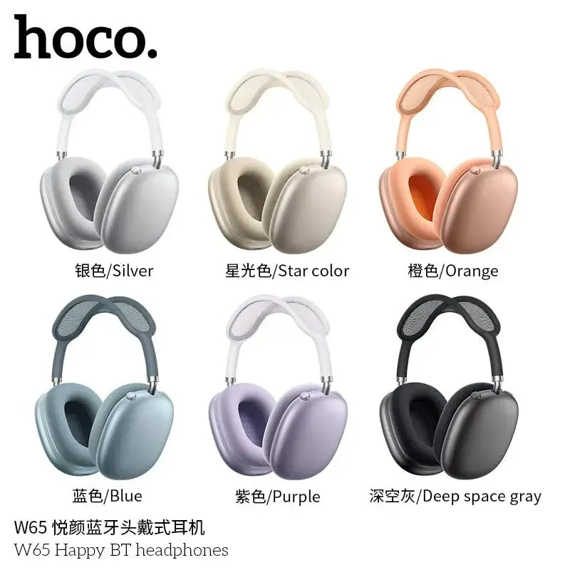 Hoco W65 Happy 45H Over the Ear BT Headphones Blue