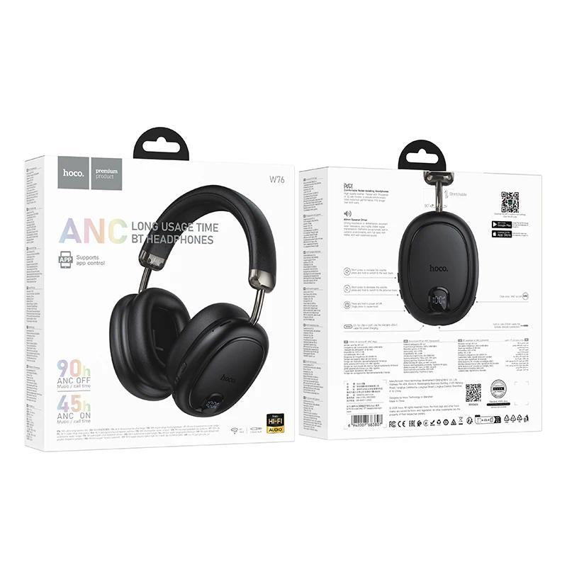 Hoco W76 Brocade ANC BT Headphones 90H App Black