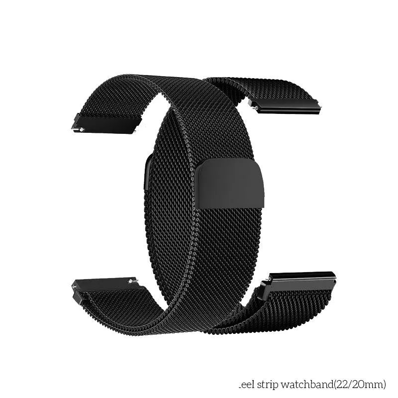 Hoco WH02 Simple Beauty Series Magnetic Steel Strip Watchband 20mm Black