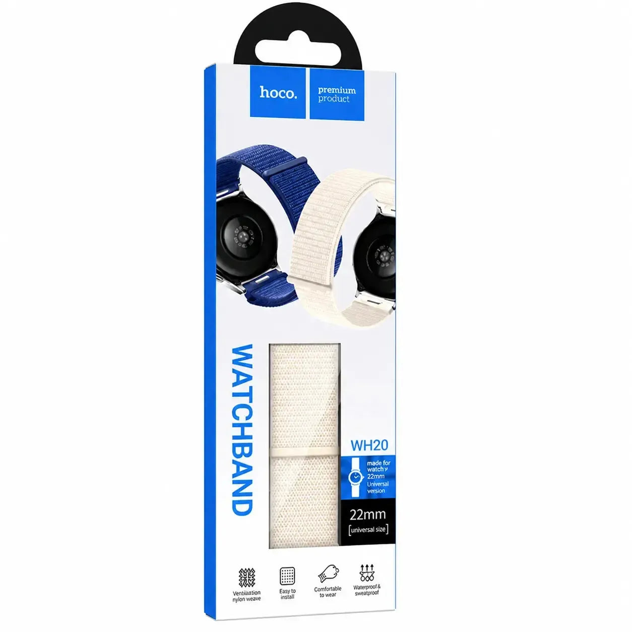 Hoco WH20 Belle Series Push-Type Loop Nylon Strap 22mm Star Colour