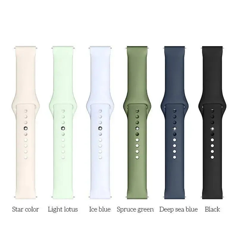 Hoco WH22 Flexible Series Push-Type Silicone Strap 22mm Black