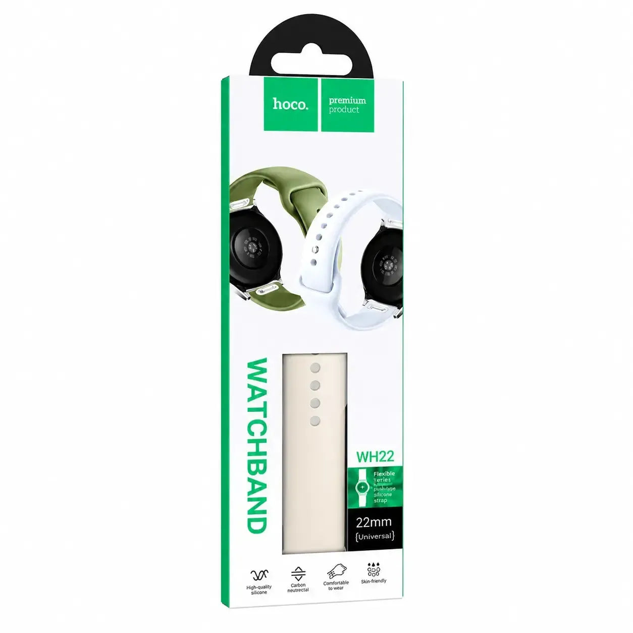 Hoco WH22 Flexible Series Push-Type Silicone Strap 22mm Star Colour