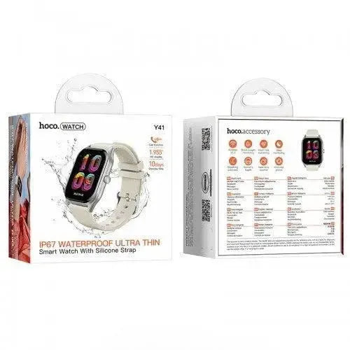 Hoco Y41 Ultrathin Smart Watch Call Version Silver