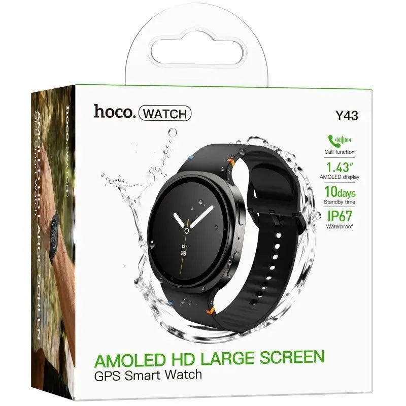Hoco Y43 AMOLED Smart Watch Call Version Black