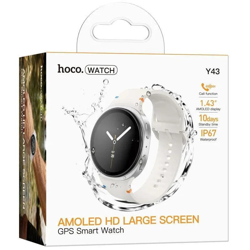 Hoco Y43 AMOLED Smart Watch Call Version Silver