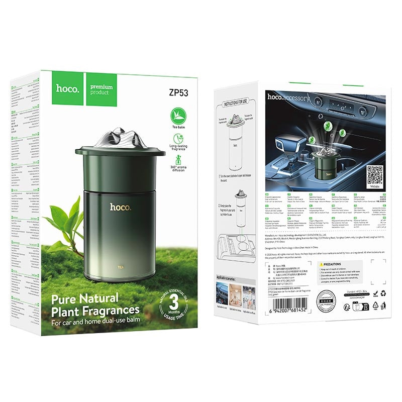 Hoco ZP53 Gracieux Car / Home Dual-Use Air Fragrance Cologne Green