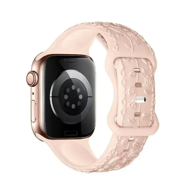 Hoco iWatch WA30 Flexible Series 3D Solid Color Silicone Strap 42 / 44 / 45 / 49mm Powder Sand