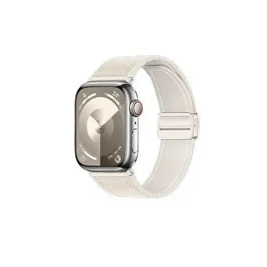 Hoco iWatch WA34 Basic Series Two-Section Double Magnetic Buckle Silicone Leather Strap 44 / 45 / 46 / 49mm Star Colour