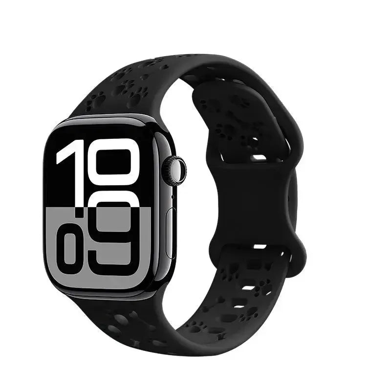 Hoco iWatch WA38 Time Series Solid Color Silicone Strap 38 / 40 / 41 / 42mm Black