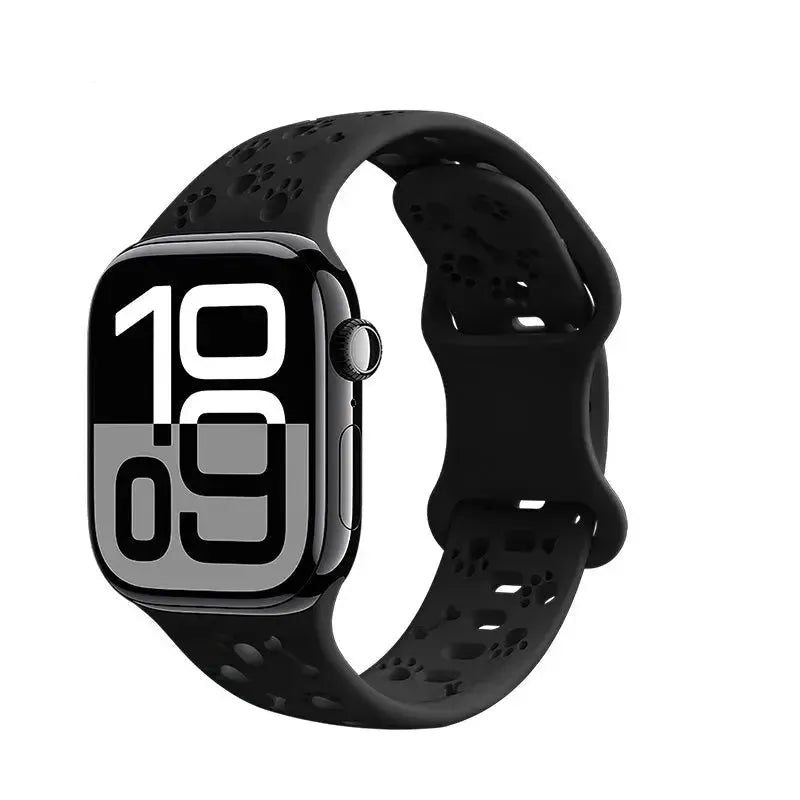 Hoco iWatch WA38 Time Series Solid Color Silicone Strap 44 / 45 / 46 / 49mm Black