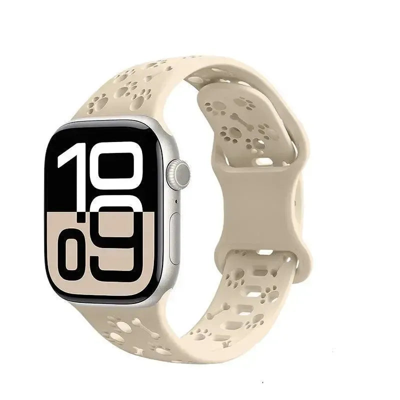 Hoco iWatch WA38 Time Series Solid Color Silicone Strap 44 / 45 / 46 / 49mm Milk Tea