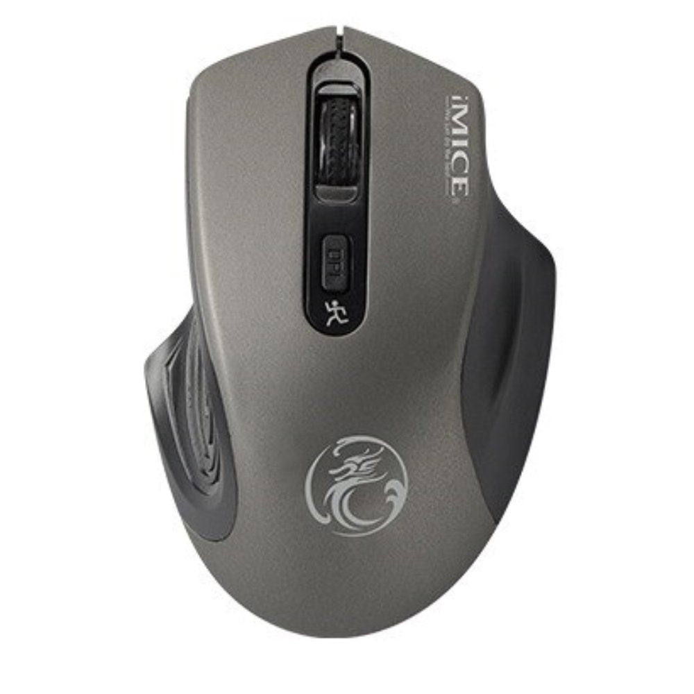 iMICE G-1800 2.4g Ergonomic Silent Wireless Mini Office Mouse Grey