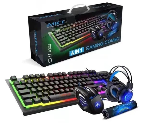 IMICE GK-450 4 In 1 Gaming Set Black