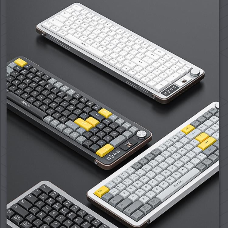 IMICE AN-800 99 Key 2.4GHz+BT 3 Channel Portable Keyboard White&Gray&Yellow