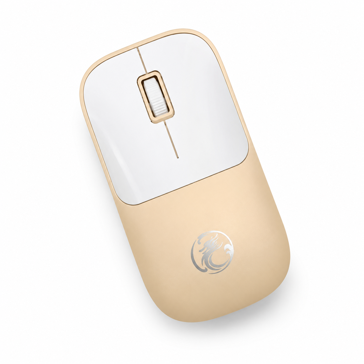 iMICE i2 Dual 2.4GHz Bluetooth Wireless Silent Mouse Peach